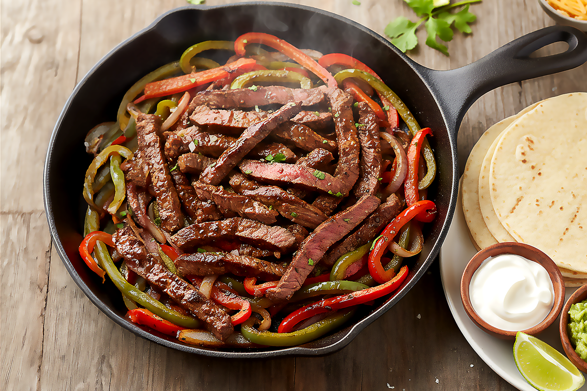 Cayenne Kissed Beef Fajitas