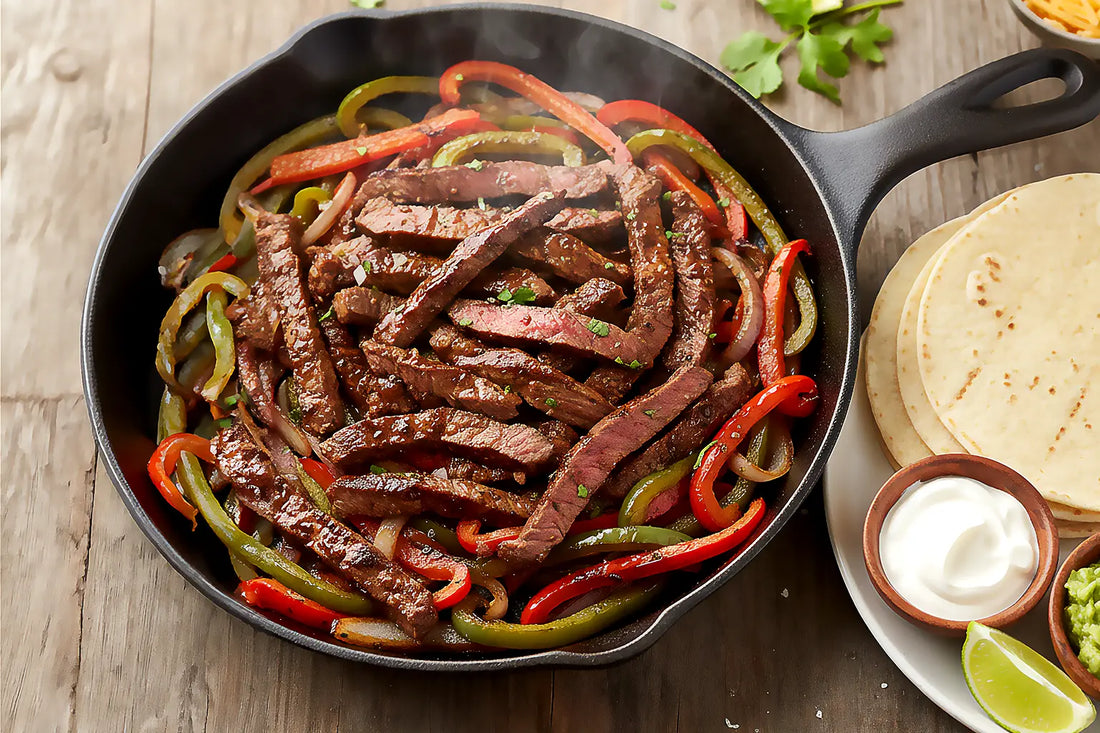 Cayenne Kissed Beef Fajitas