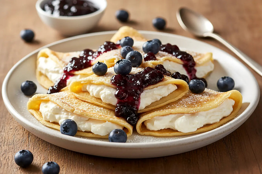 Blueberry Breakfast Crepes