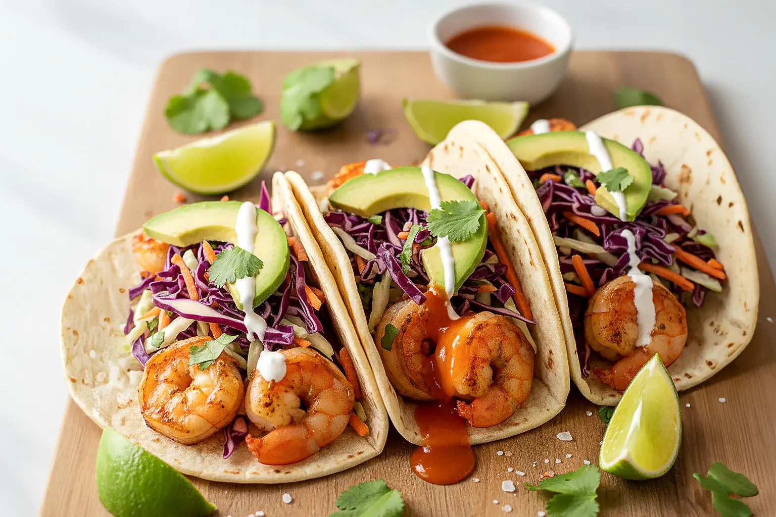 Caribbean Pineapple Shrimp Tacos