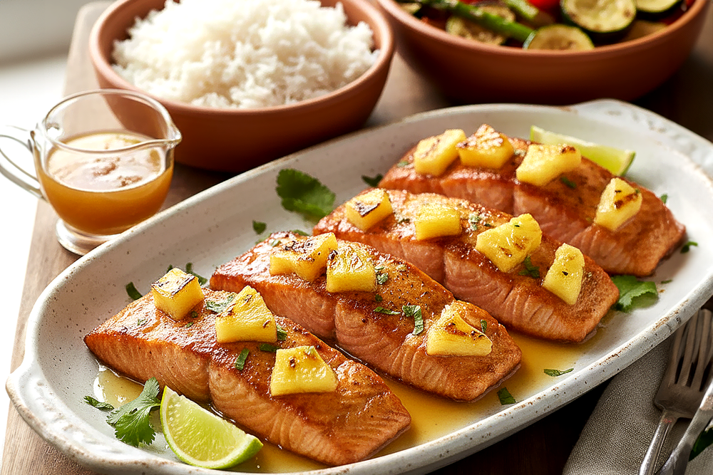 Pineapple Glazed Salmon