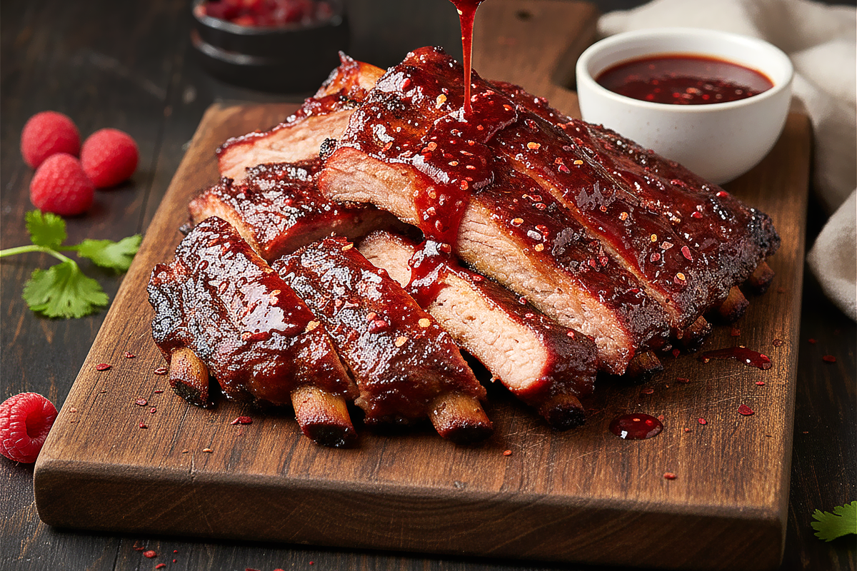 Fiery Raspberry BBQ Ribs