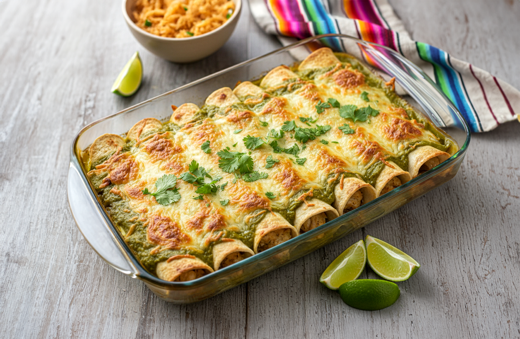 Hill Country Verde Chicken Enchiladas