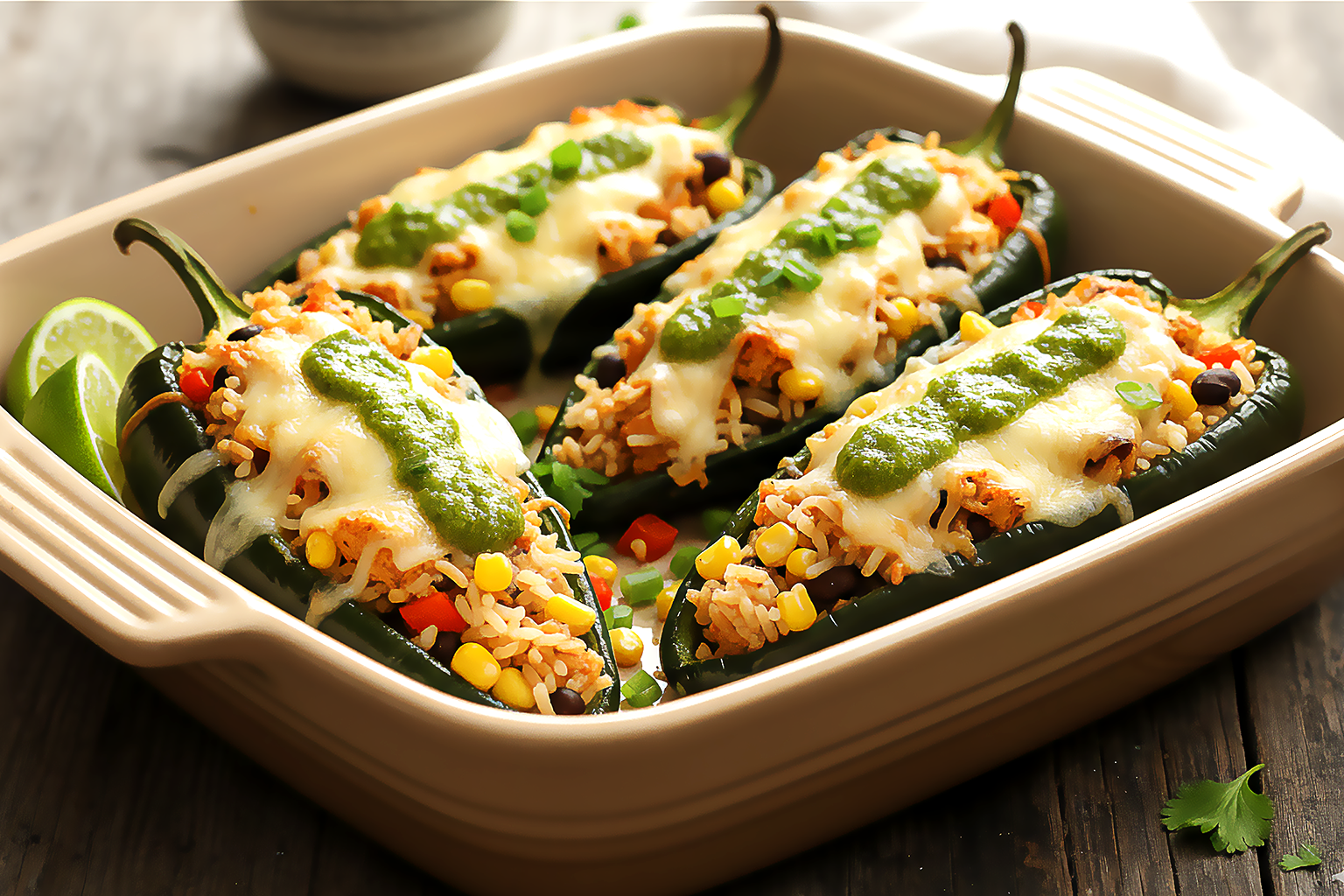 Southwest Stuffed Poblanos