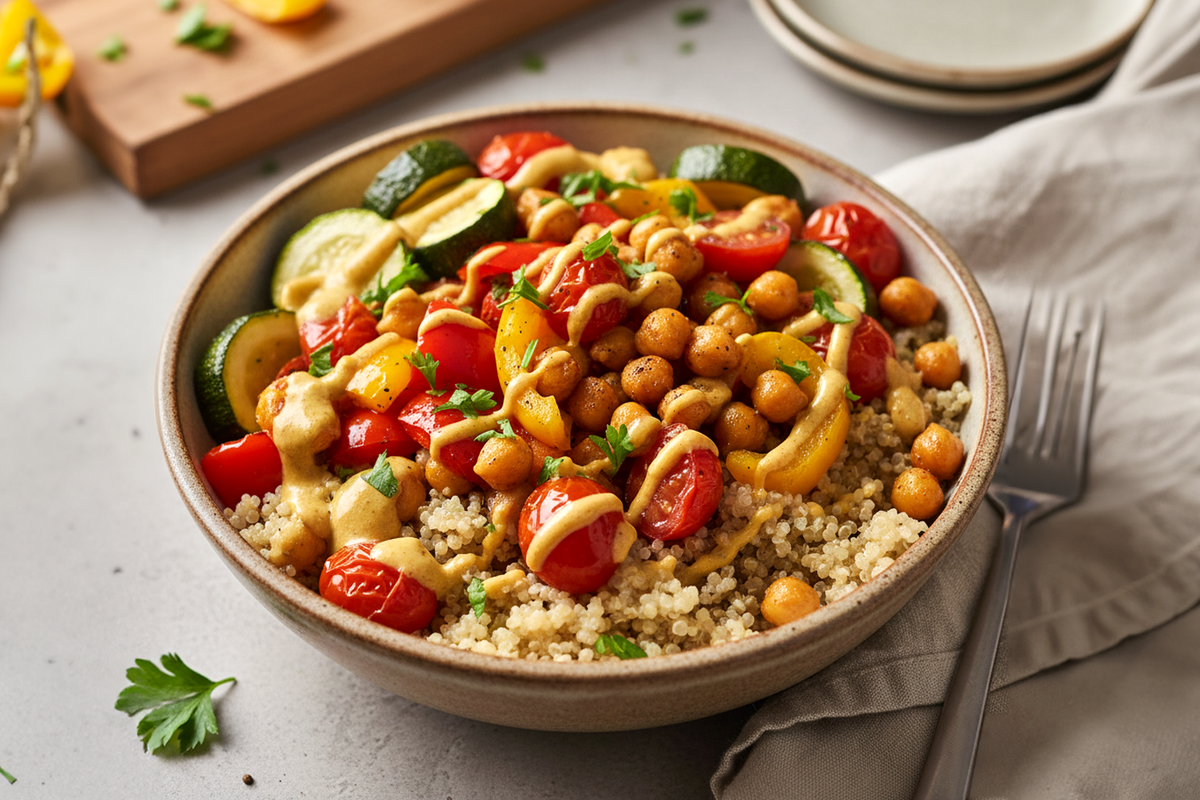 Roasted Veggie Grain Bowl