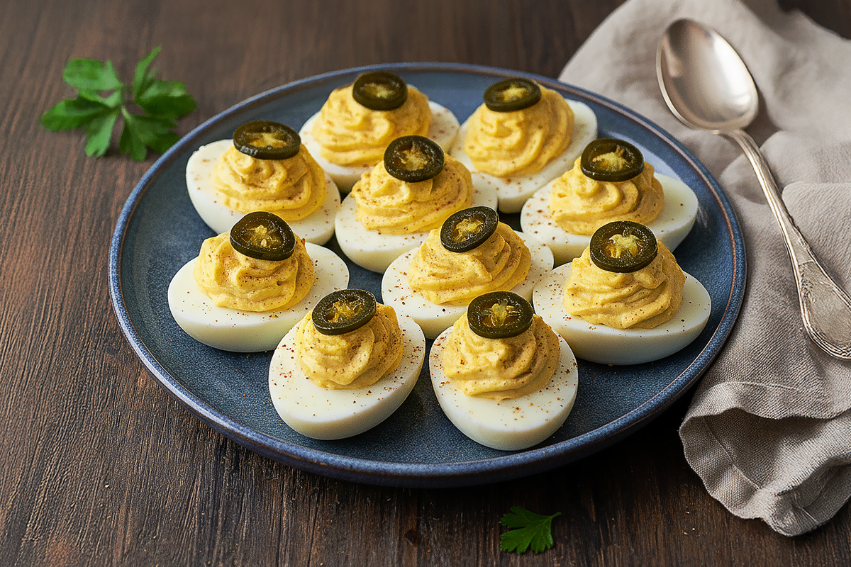 Jalapeño Deviled Eggs