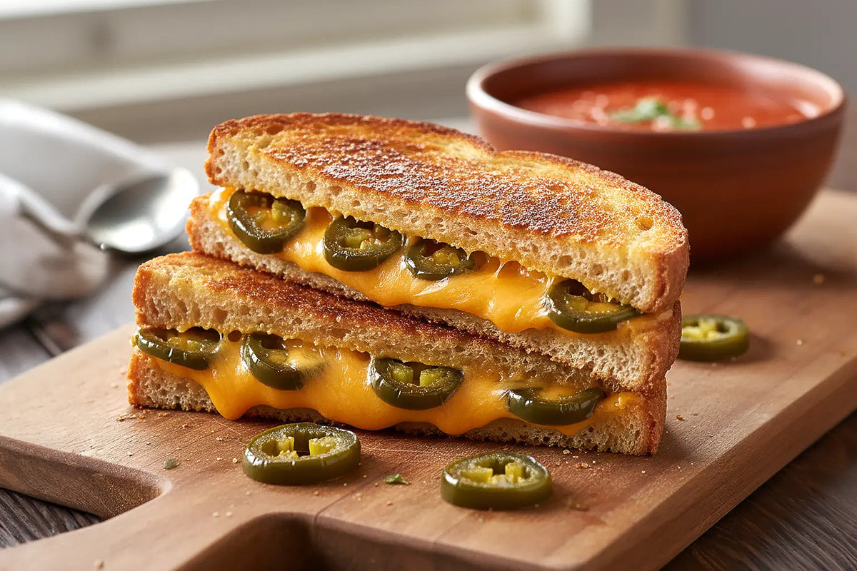 Grilled Cheese with Candied Jalapeños & Sharp Cheddar