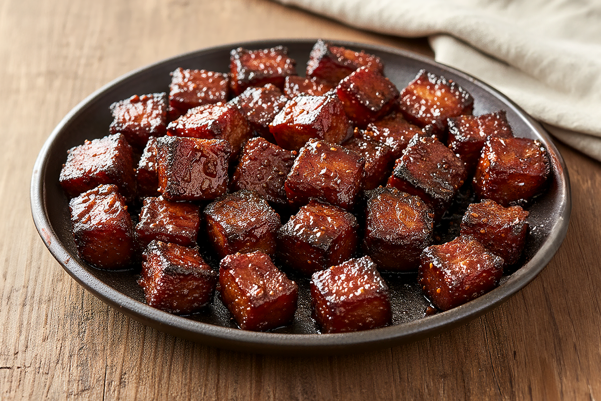 Brisket Burnt Ends with Sticky Mop Finish