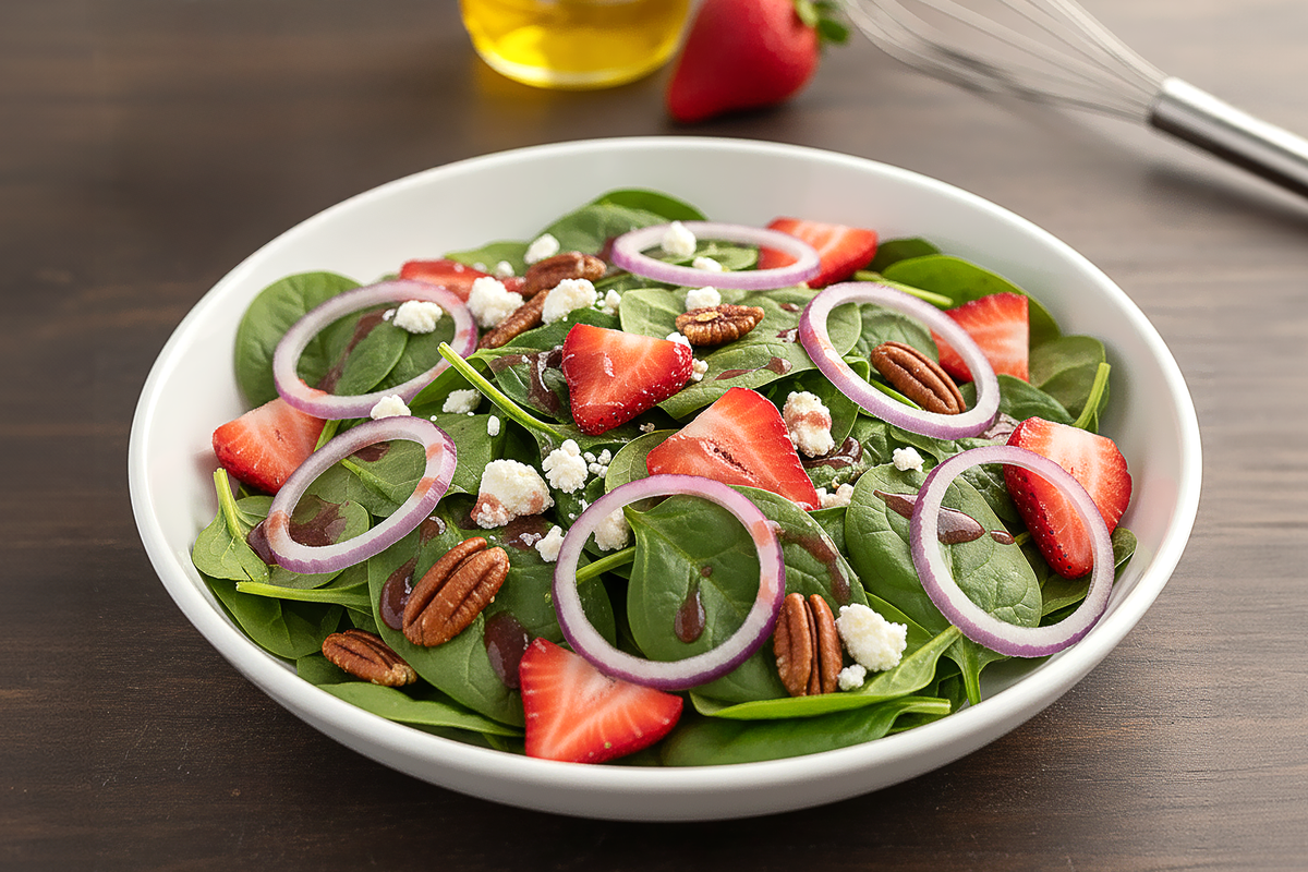Strawberry Jalapeño & Goat Cheese Salad