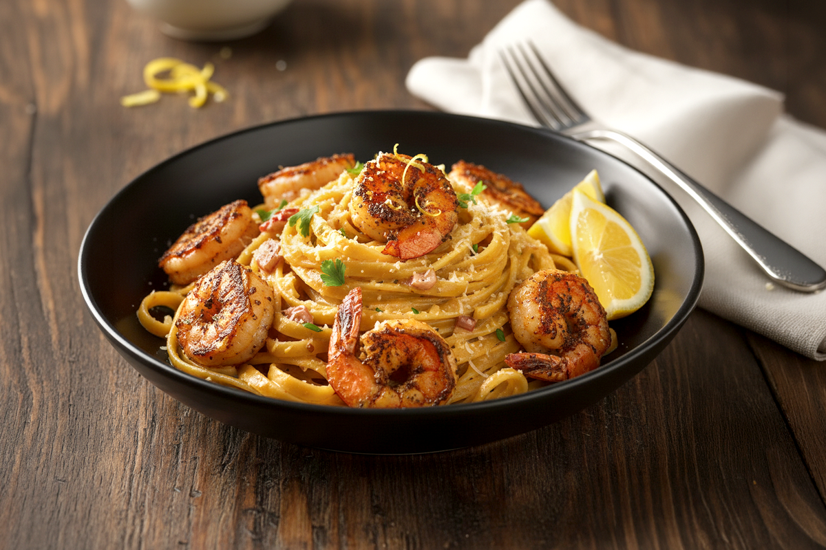 Blackened Shrimp Pasta
