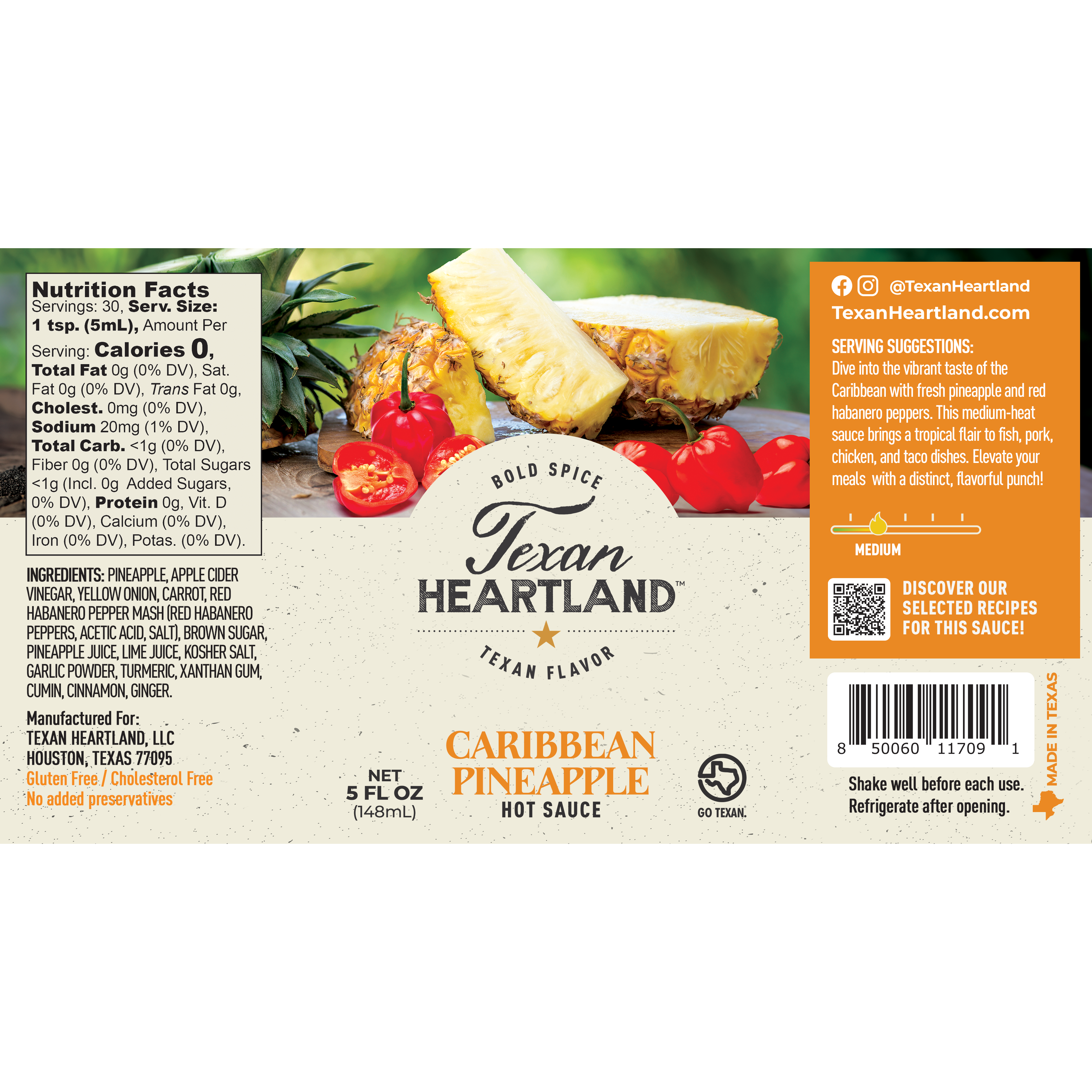 Caribbean Pineapple Hot Sauce