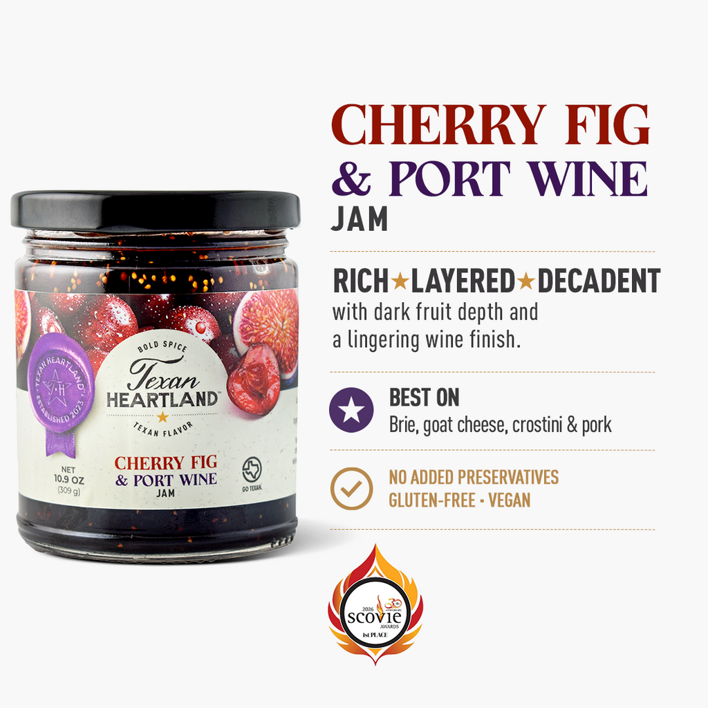 Cherry Fig & Port Wine Jam flavor, best uses, claims and Scovie Award