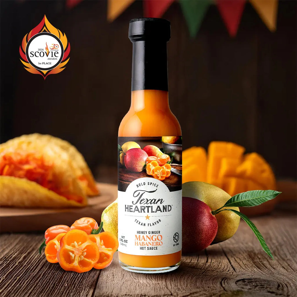 Honey Ginger Mango Habanero Hot Sauce Texan Heartland