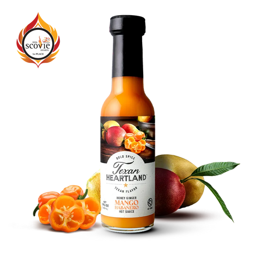 Honey Ginger Mango Habanero Hot Sauce Texan Heartland