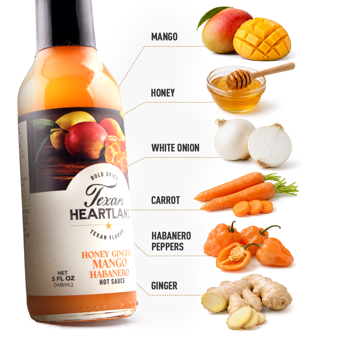 Honey Ginger Mango Habanero Hot Sauce