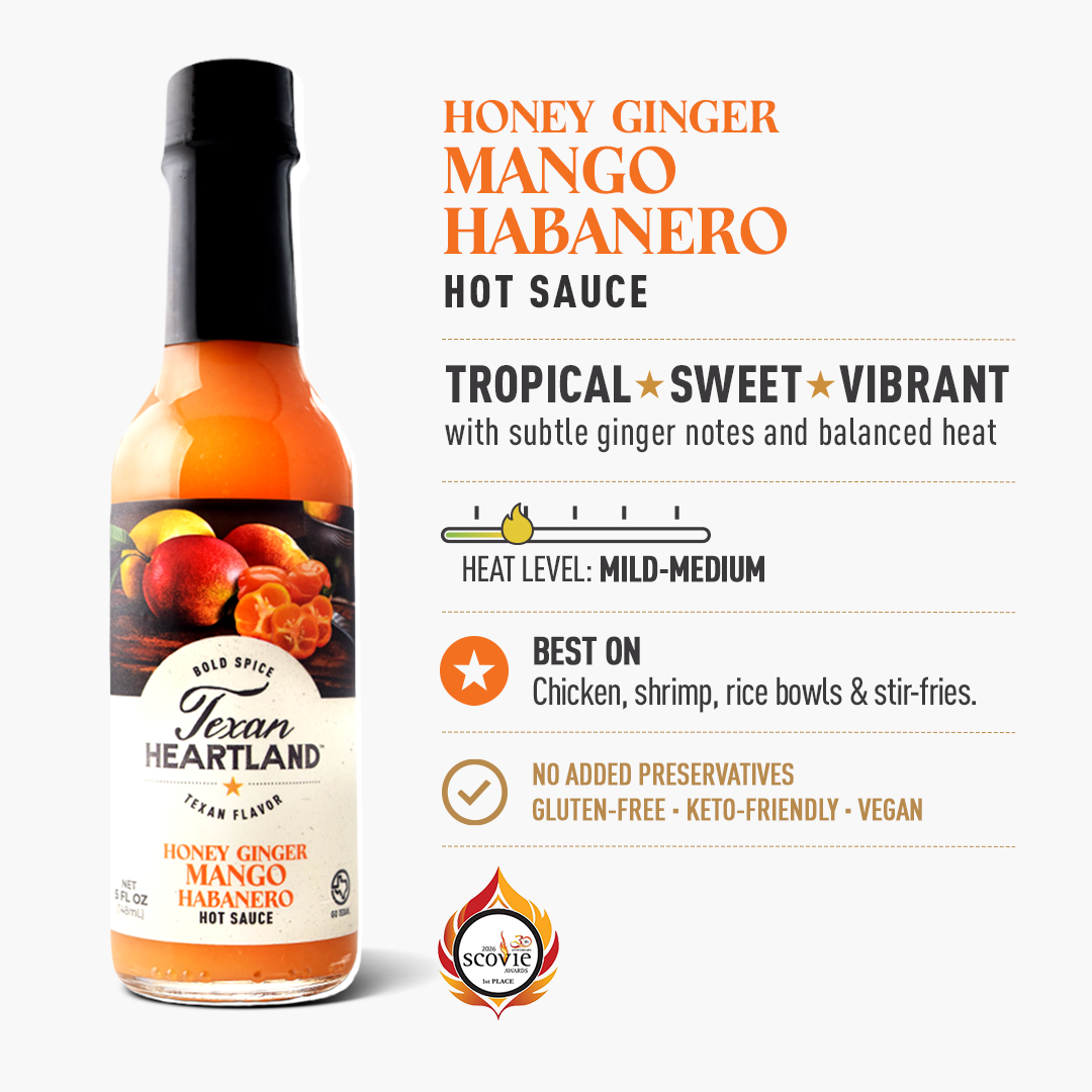 Honey Ginger Mango Habanero Hot Sauce