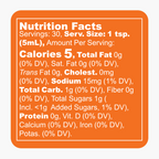 Honey Ginger Mango Habanero hot sauce Nutrition Facts
