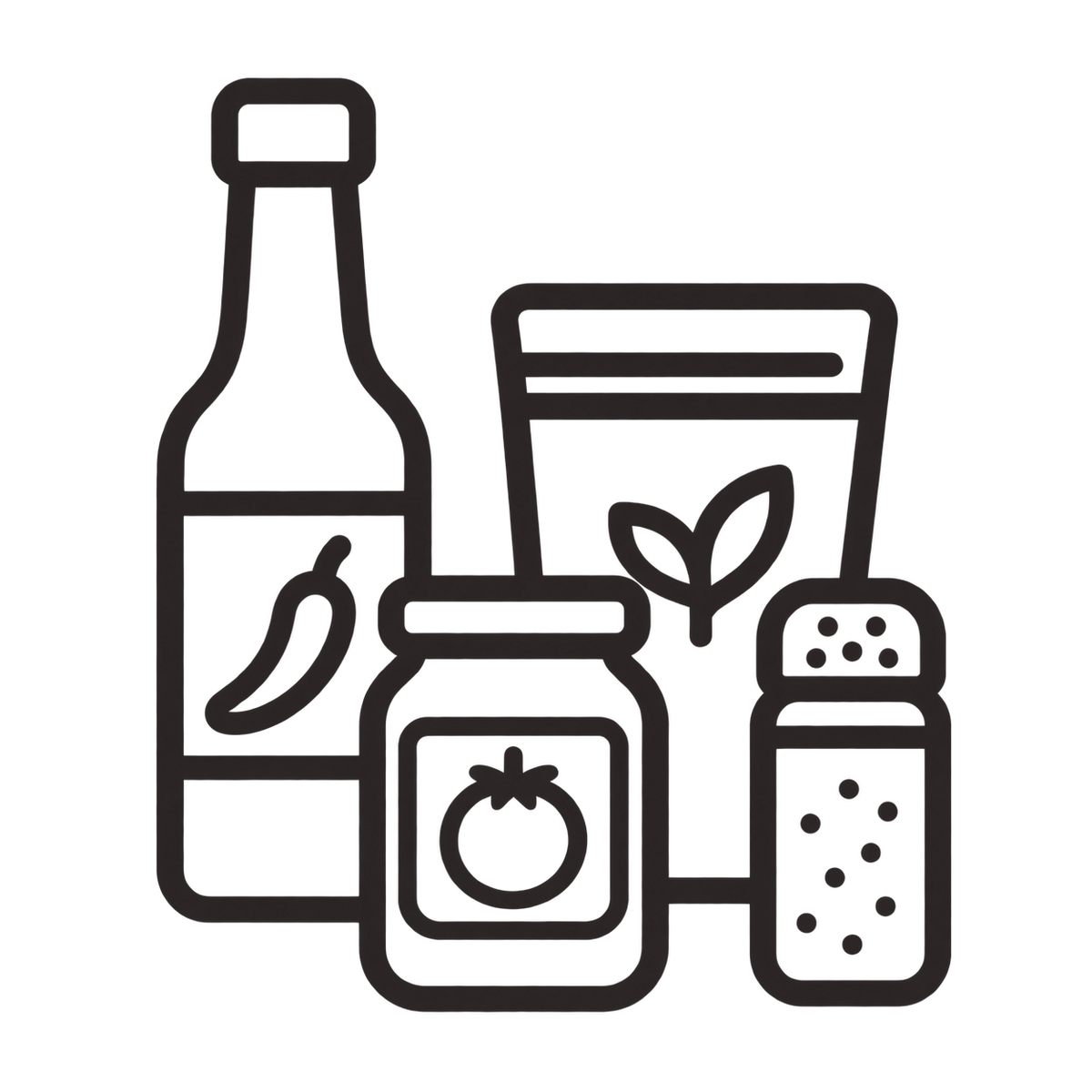 Retail-ready product portfolio icon showing multiple product types