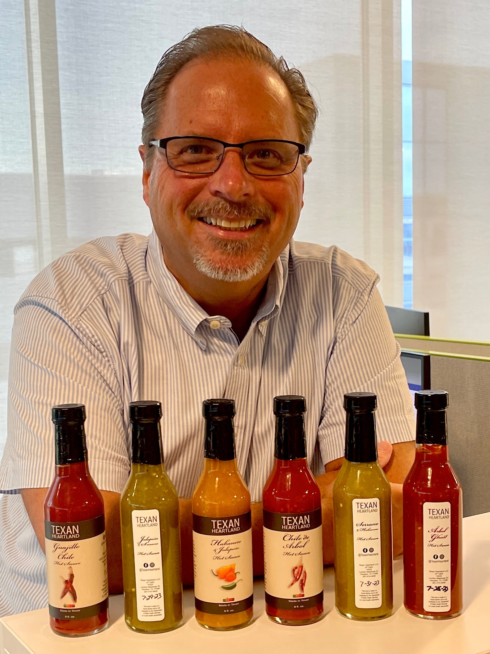 JP and his sauces 1 month into the jourmey.