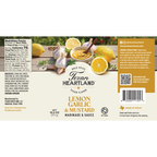 Lemon, Garlic & Mustard Marinade & Sauce Label