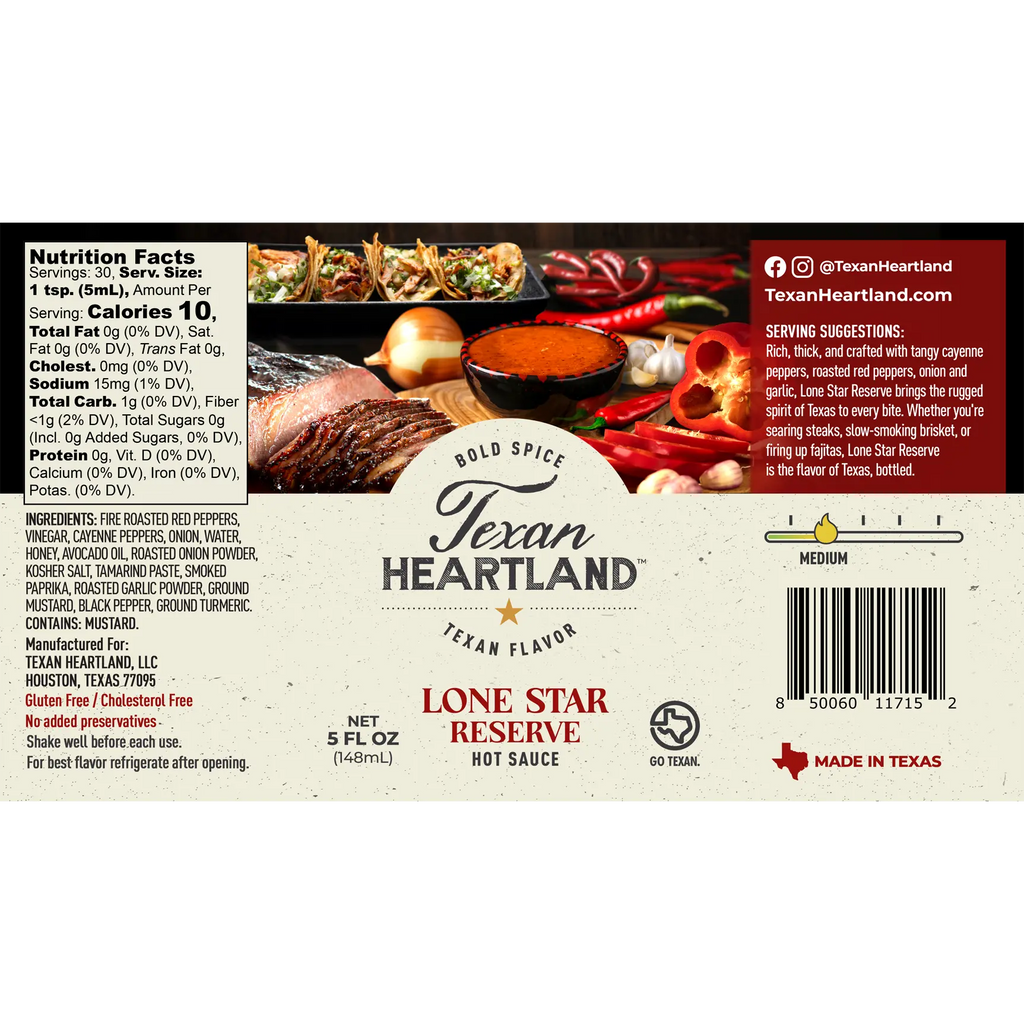 Lone Star Reserve Hot Sauce Texan Heartland