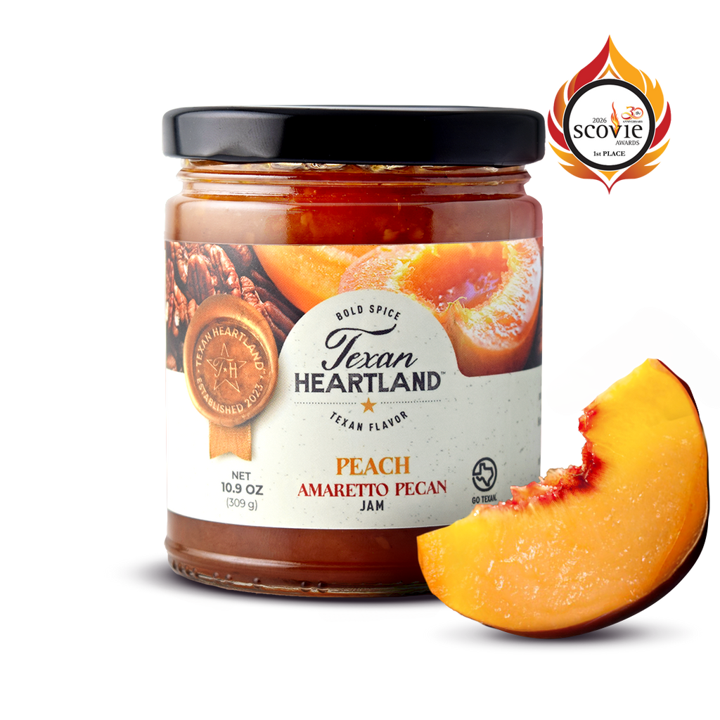 Peach Amaretto Pecan Jam Texan Heartland