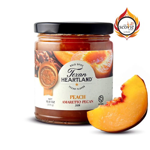 Peach Amaretto Pecan Jam Texan Heartland