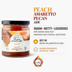 Peach Amaretto Pecan Jam flavor, best uses, claims and Scovie Award