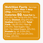 Peach Amaretto Pecan Jam Nutrition Facts