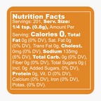 Pork & Poultry Seasoning Nutrition Facts