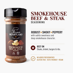 Smokehouse Beef & Steak Seasoning flavor, best uses and product claims