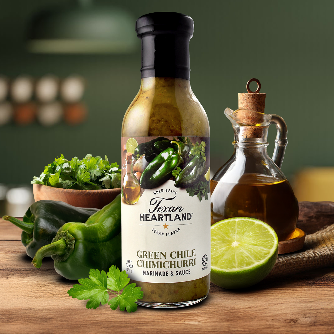 Green Chile Chimichurri Marinade & Sauce Texan Heartland