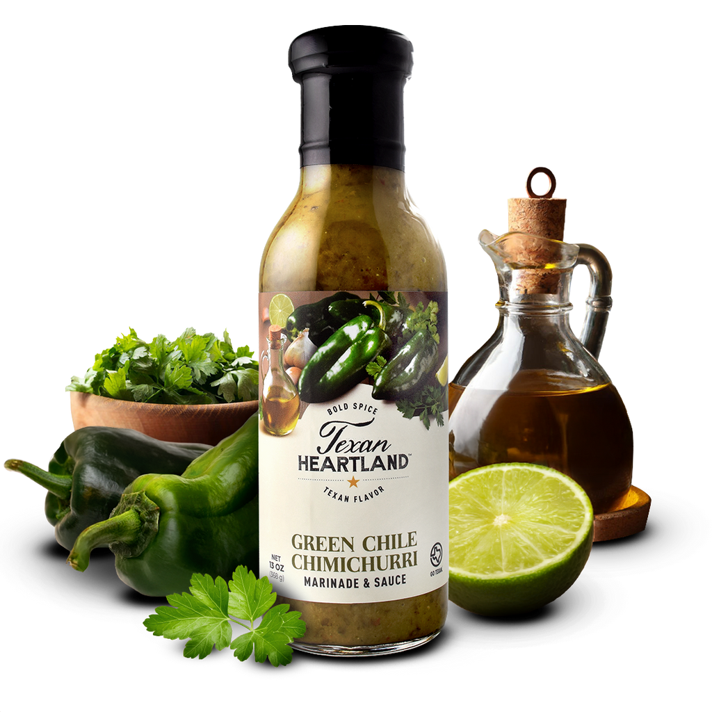 Green Chile Chimichurri Marinade & Sauce Texan Heartland