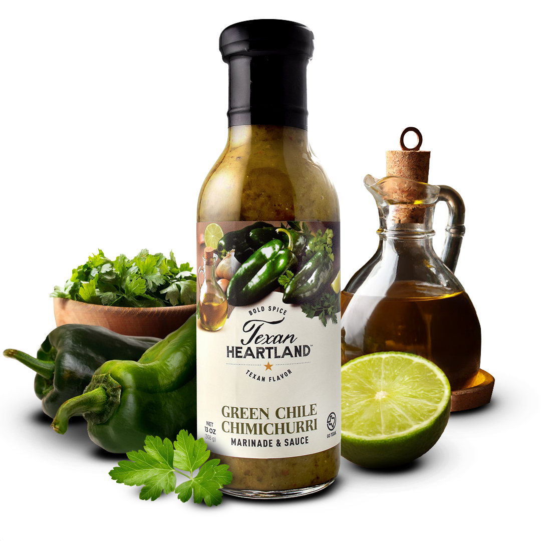 Green Chile Chimichurri Marinade & Sauce Texan Heartland