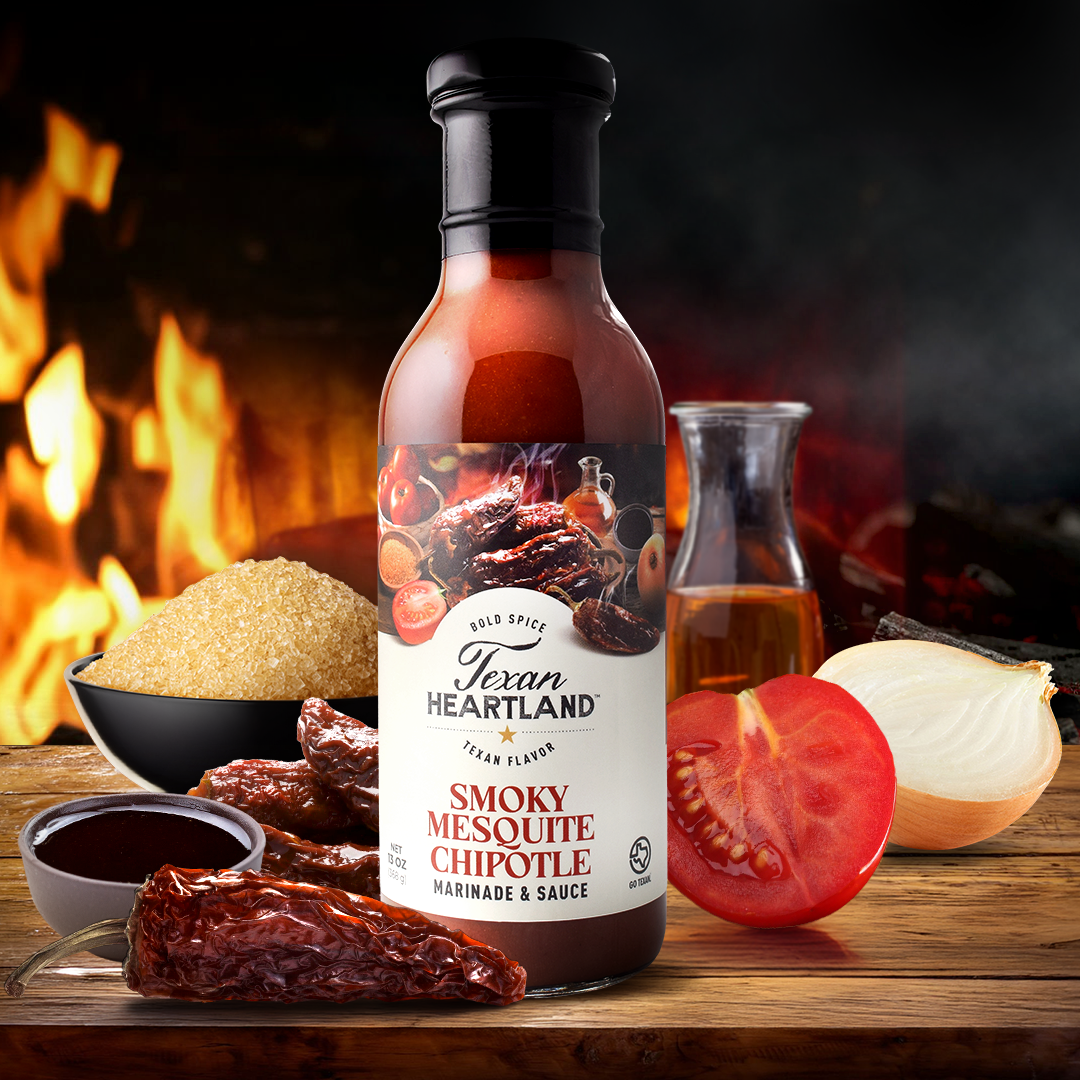 Smoky Mesquite Chipotle Marinade & Sauce Texan Heartland