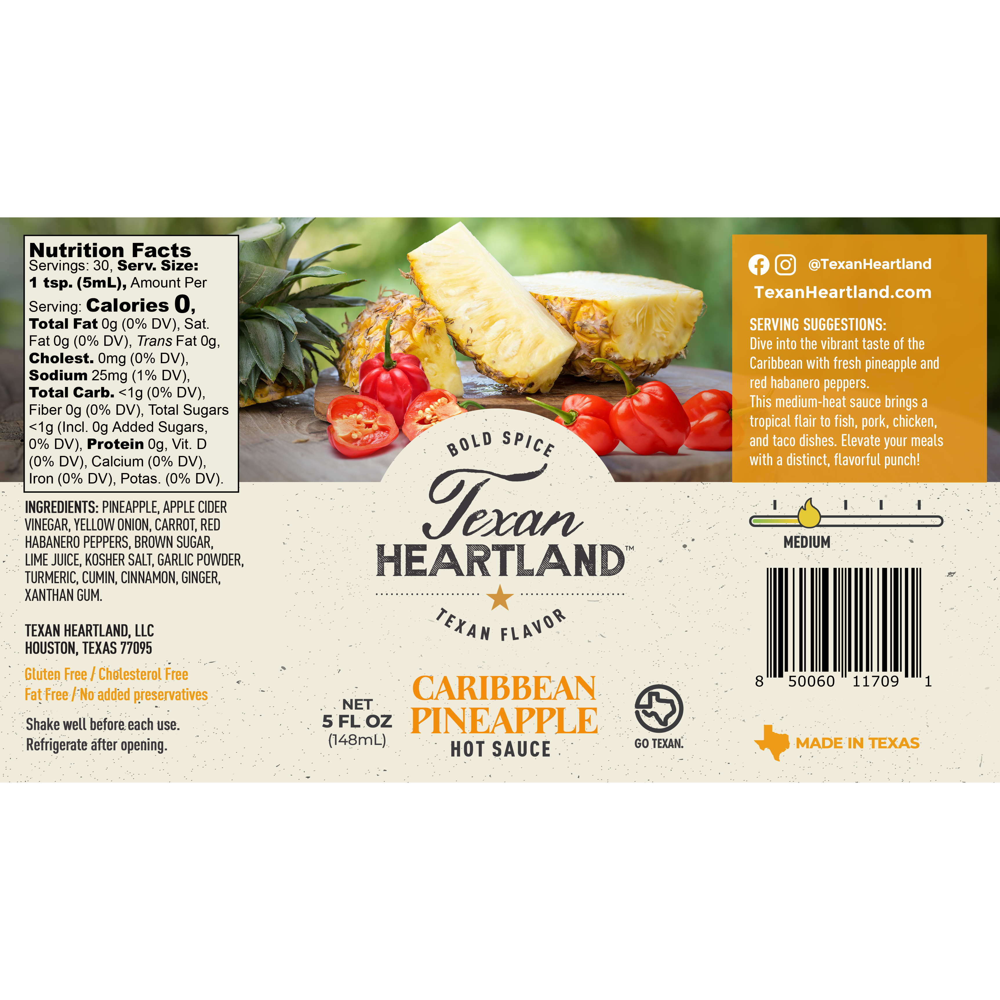 Caribbean Pineapple Hot Sauce